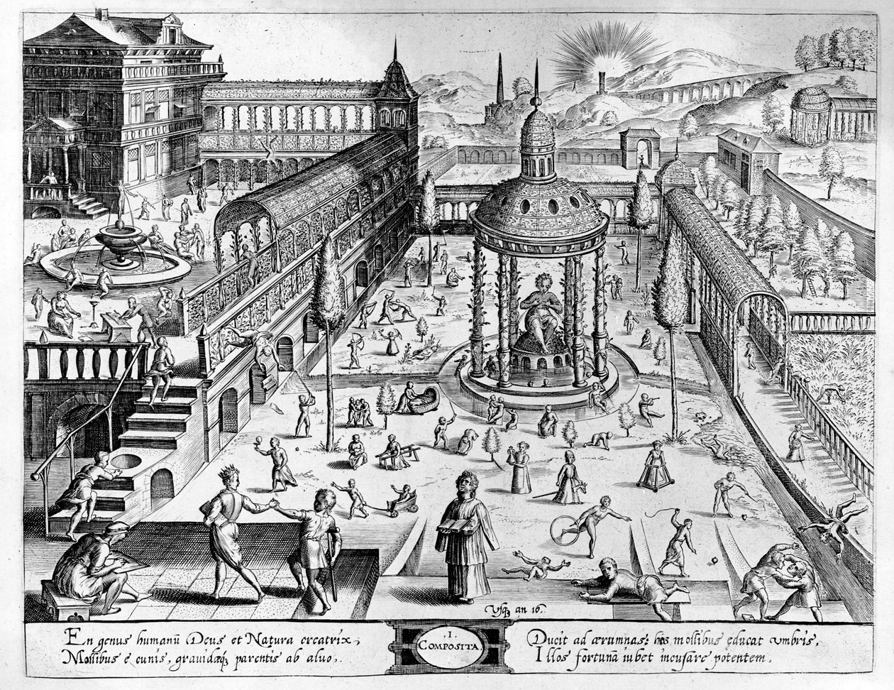 Johannes Wierix (1549-c.1618) tarafından oyulmuş Composita, 1638