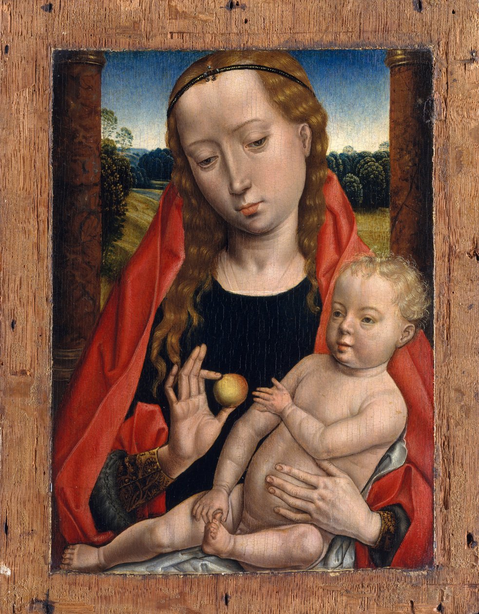 bakire ve çocuk by Hans after Memling