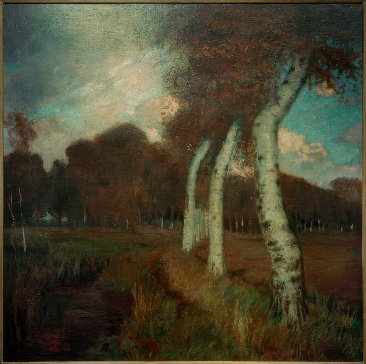 Sonbaharda huş ağaçları by Hans am Ende