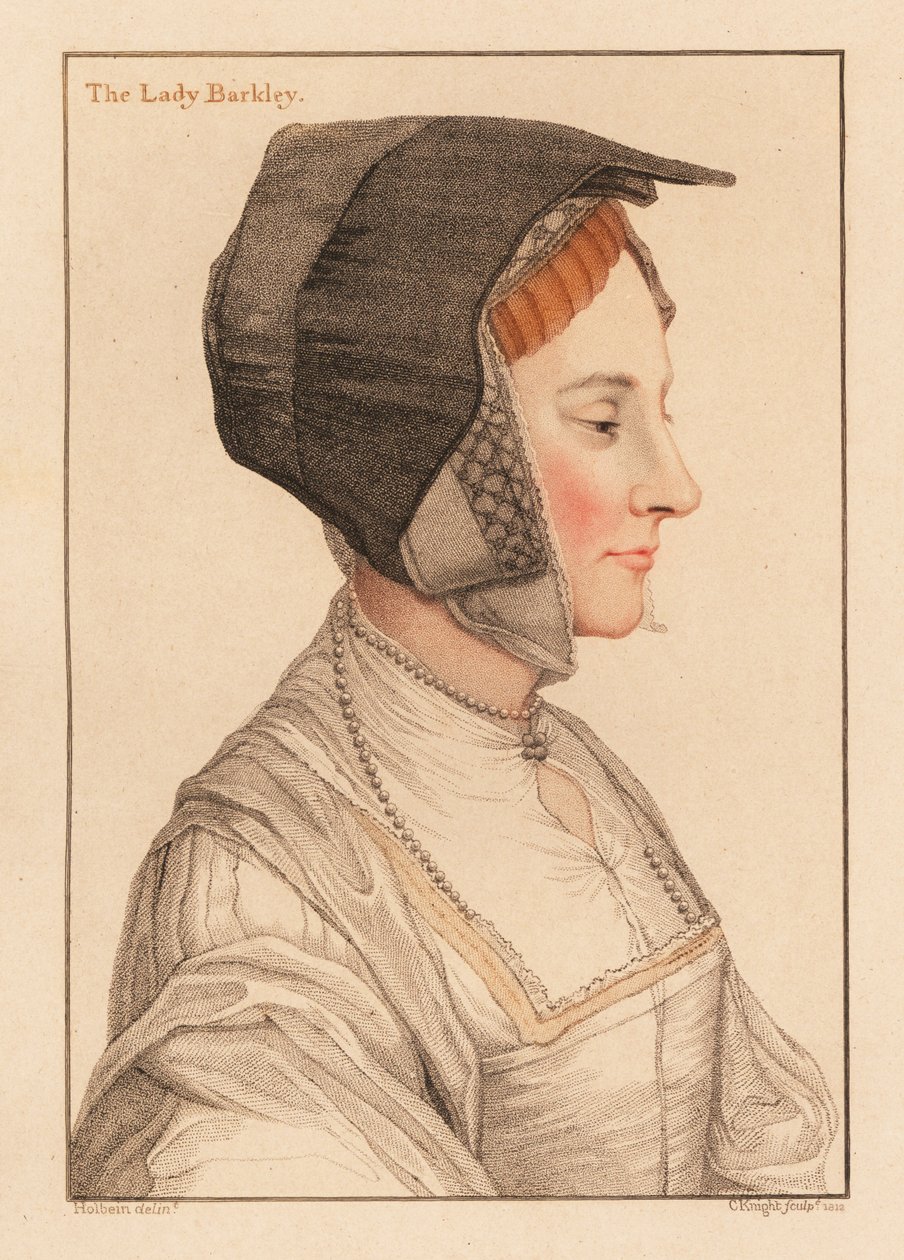 Anne Savage, Thomas Lord Berkeley'in ikinci eşi., 1812 (gravür) by Hans (after) Holbein the Younger