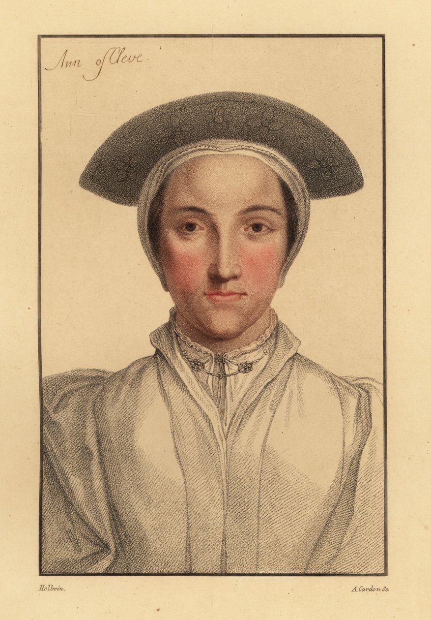 Cleves'li Anne veya Cleves'li Amalia., 1812 (gravür) by Hans (after) Holbein the Younger
