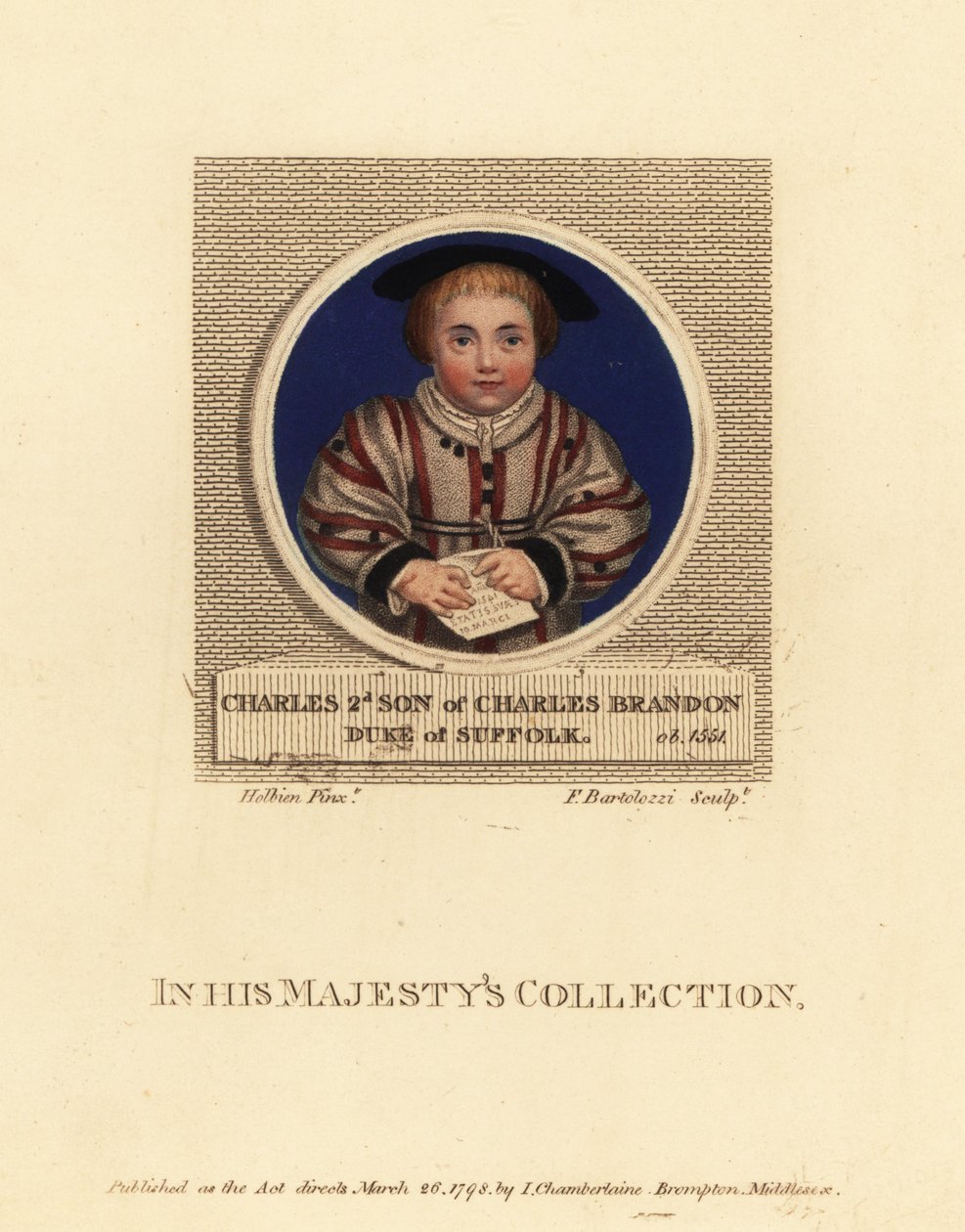 Charles Brandon, 3. Suffolk Dükü by Hans (after) Holbein the Younger