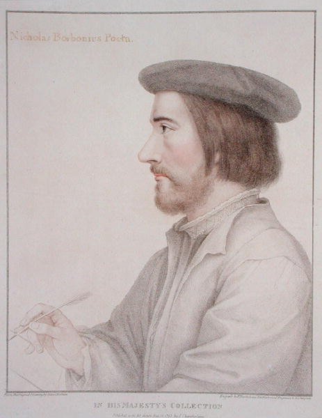 Francesco Bartolozzi (1727-1815) tarafından oyulmuş Nicholas Borbonius (1503-50) 1793 (gravür) by Hans (after) Holbein the Younger