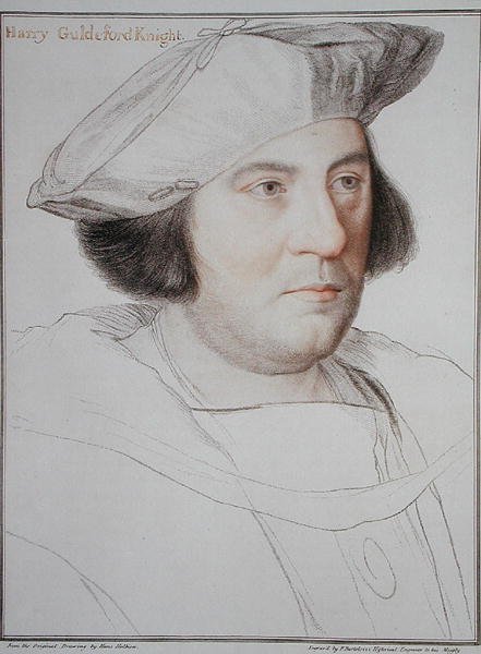 Francesco Bartolozzi (1727-1815) tarafından oyulmuş Harry Guldeford (d.1532) portresi 1792 (gravür) by Hans (after) Holbein the Younger