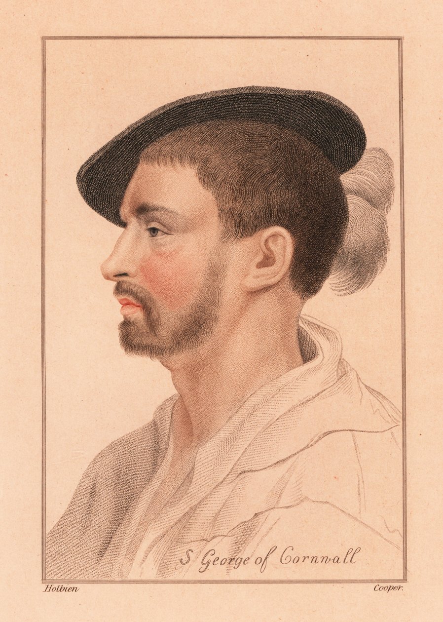 Quocoute'lu Simon George, Cornwall., 1812 (gravür) by Hans (after) Holbein the Younger