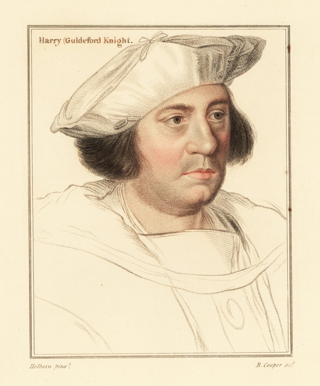 Sir Henry Guldeford, Master of the Horse., 1812 (gravür) by Hans (after) Holbein the Younger