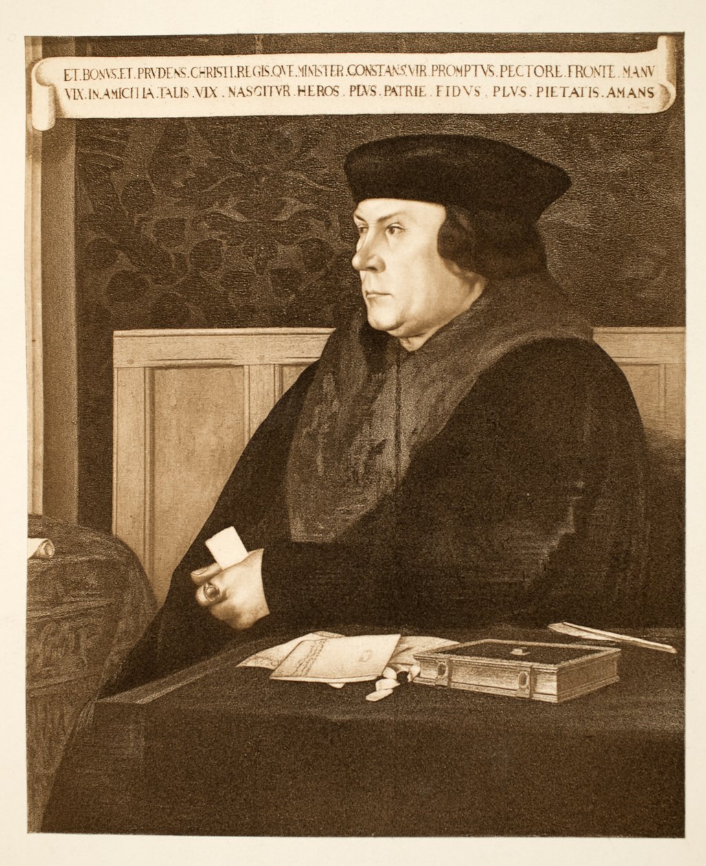 Thomas Cromwell, Essex Kontu, c.1537, pub. 1902 (kollotip) by Hans (after) Holbein the Younger
