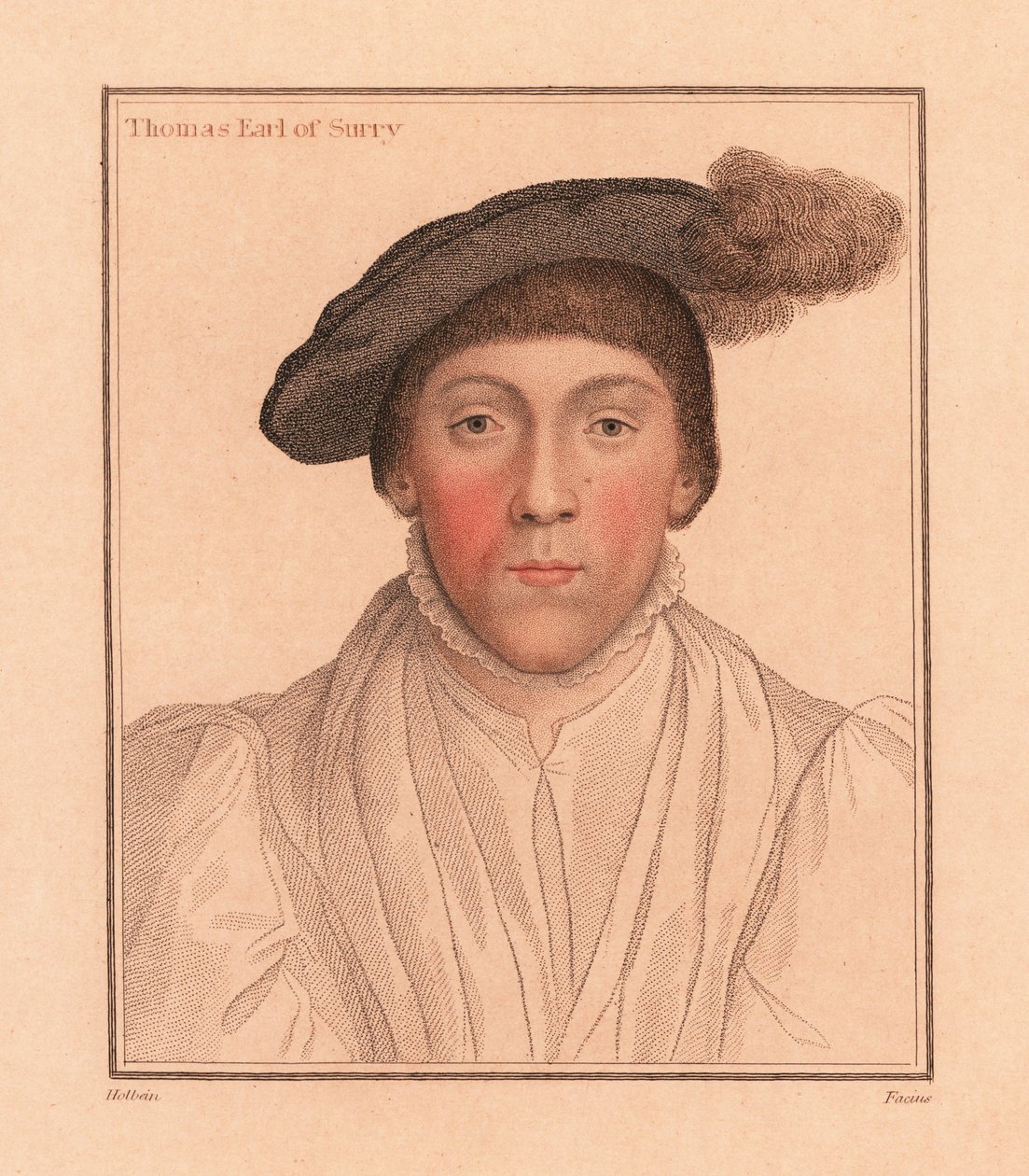 Thomas Howard, Surrey Kontu., 1812 (gravür) by Hans (after) Holbein the Younger