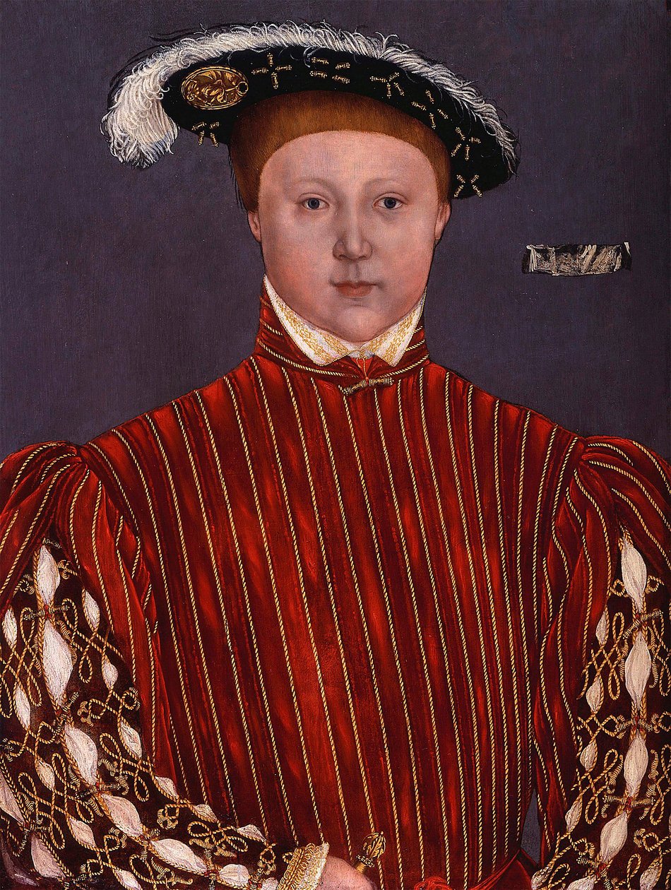 """""Portrait Of Edward VI (1537-1553) İngiltere Kralı"" Hans Holbein Çemberinin Tablosu Genç by Hans (circle of) Holbein the Younger