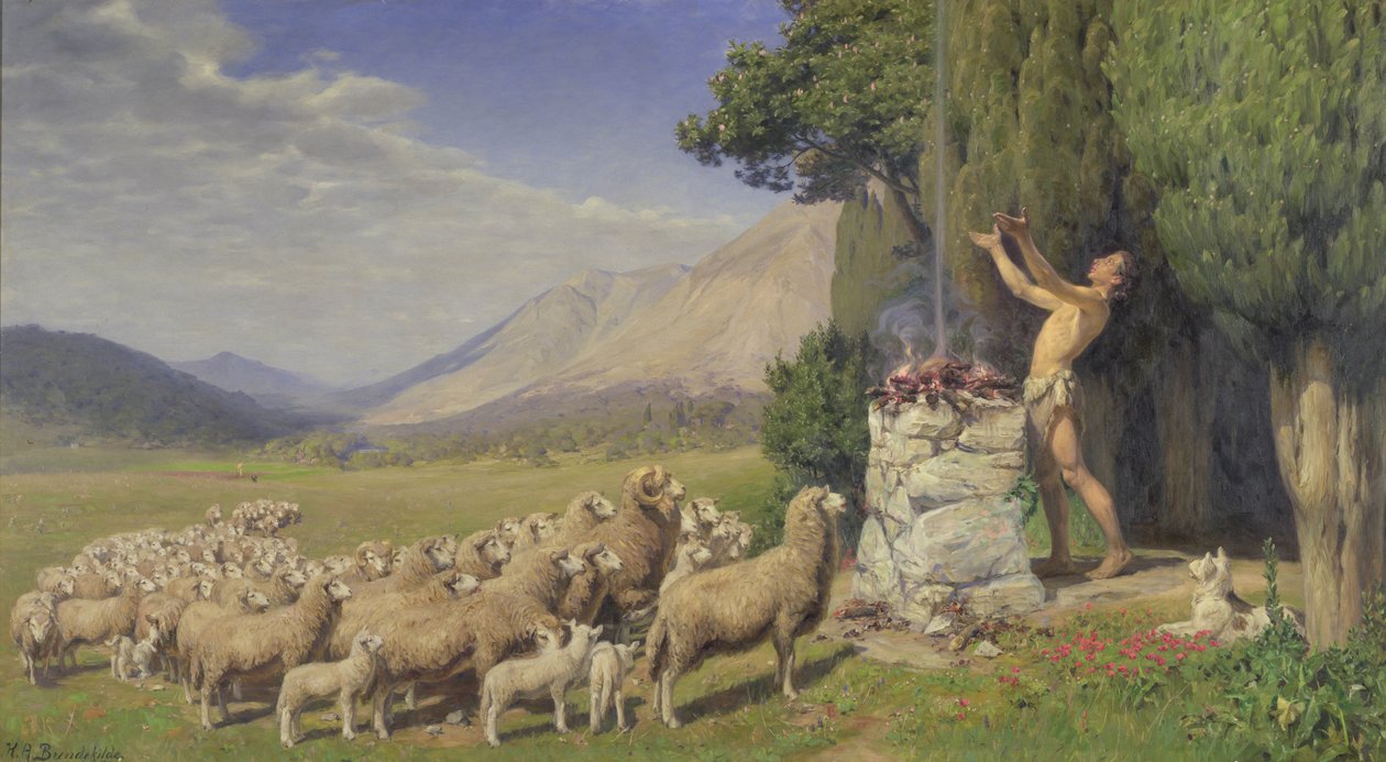 Abels Teklifi, 1908 by Hans Andersen Brendekilde