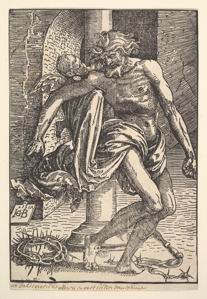 Küçük Bir Melek Tarafından Desteklenen İşkence Aletleriyle İsa, 1517. by Hans Baldung