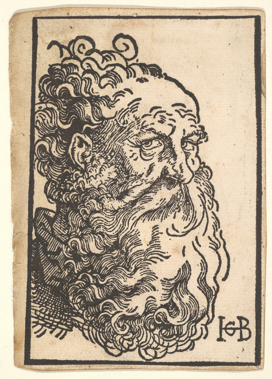 Sakallı Bir Adamın Başı, ca. 1518-19. by Hans Baldung
