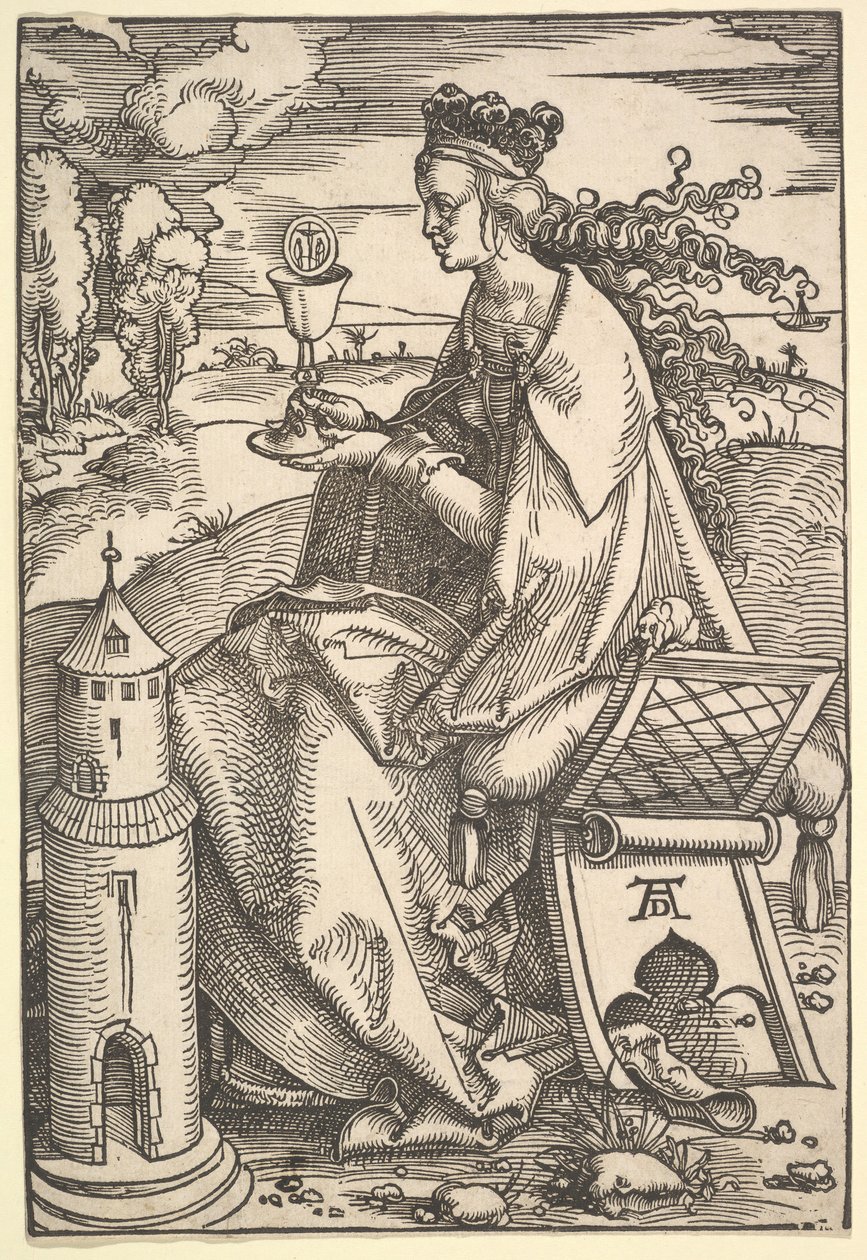 St. Barbara, yaklaşık 1505. by Hans Baldung
