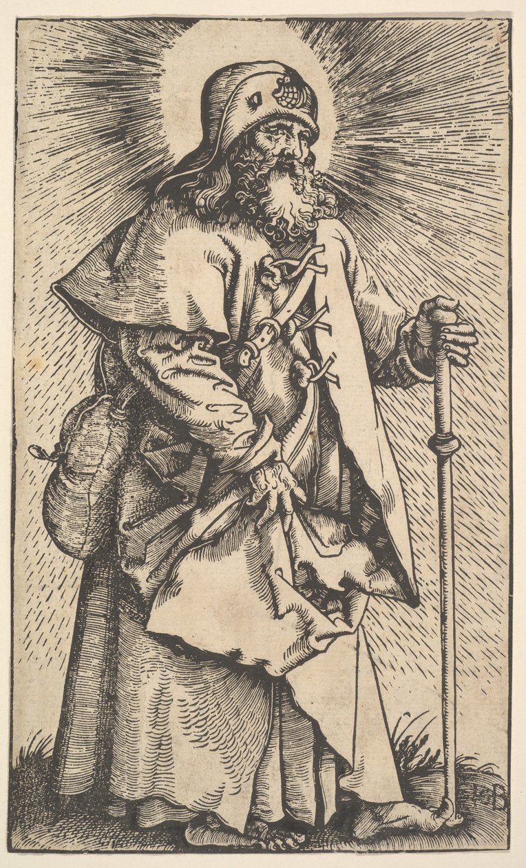 İsa ve Havarilerden Büyük Aziz James, 1519. by Hans Baldung
