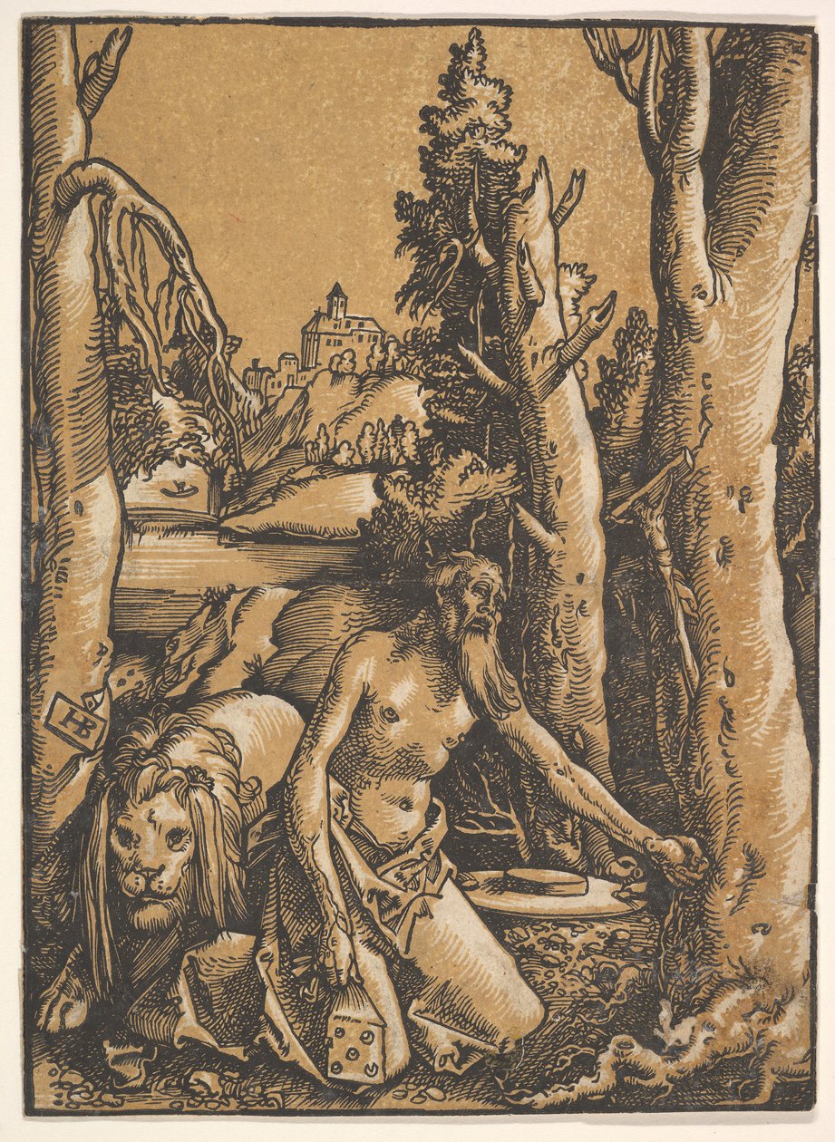 Çölde Aziz Jerome, yaklaşık. 1511. by Hans Baldung
