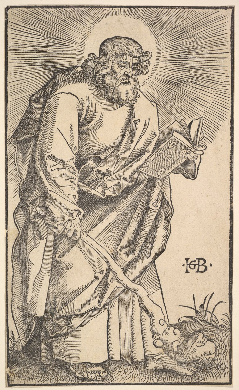 İsa ve Havarilerden Aziz Judas Thaddaeus, 1519. by Hans Baldung