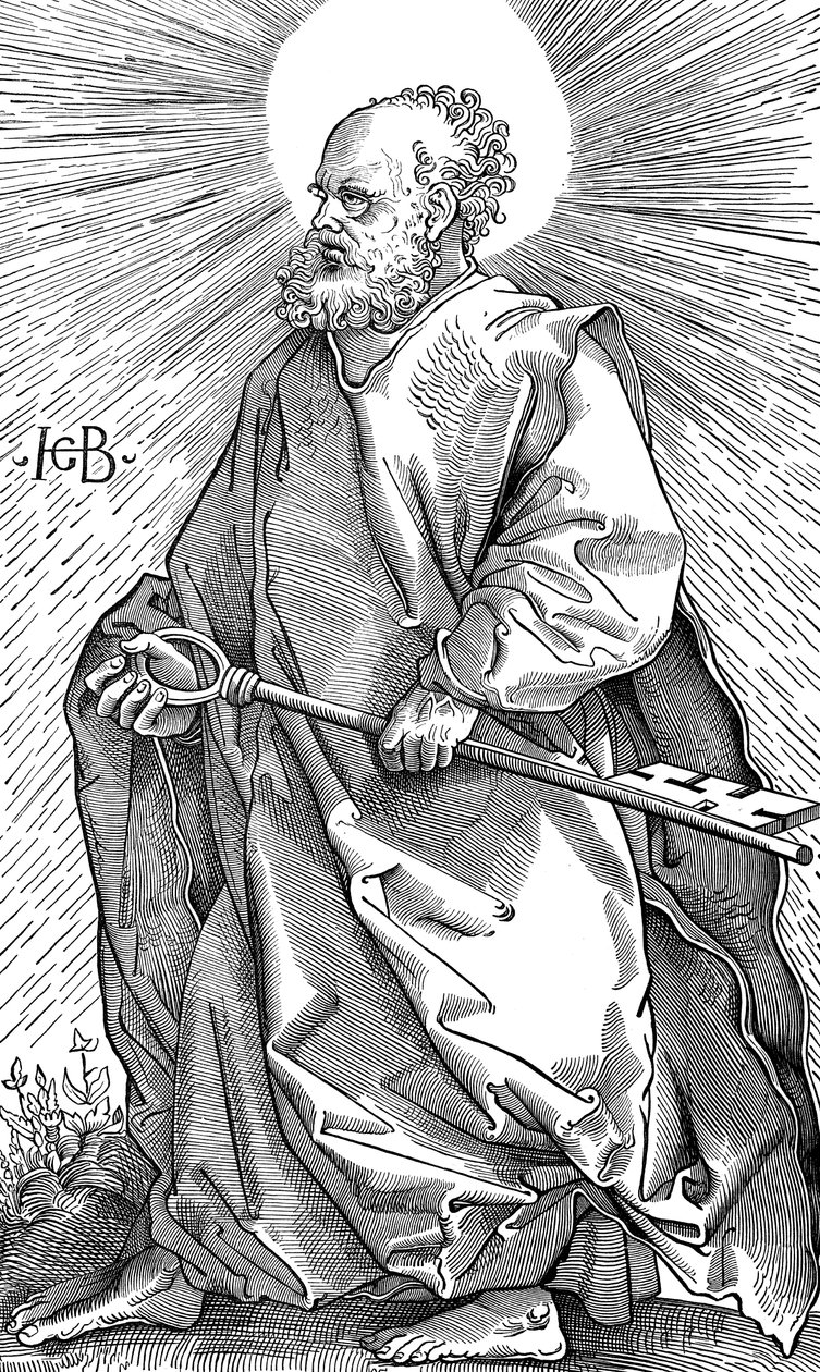 St Peter elinde bir anahtar sembolü, c1490-1550 by Hans Baldung