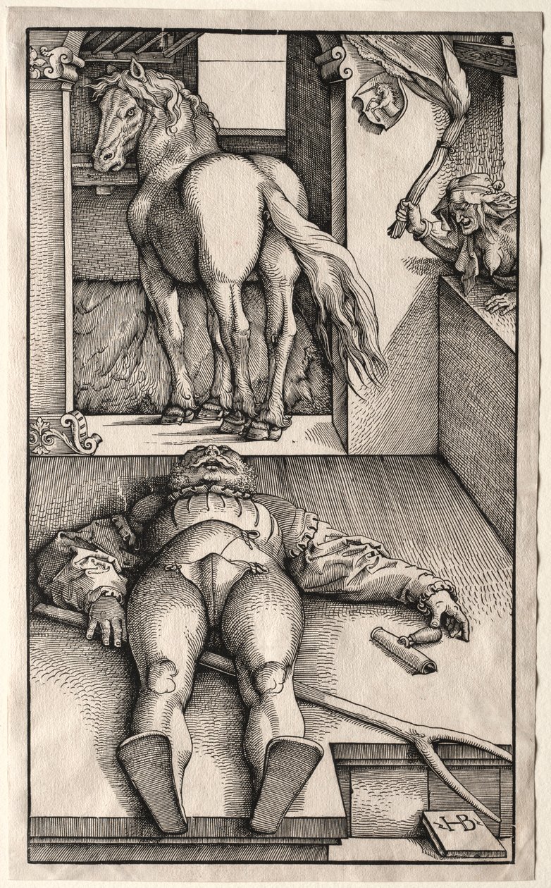 Büyülü Damat, 1544-45. by Hans Baldung