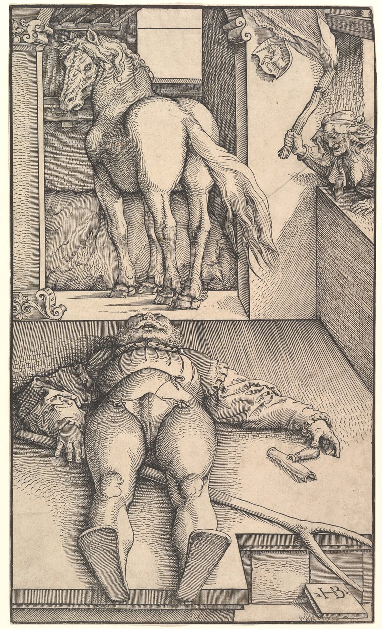 Büyülü Damat, ca. 1544. by Hans Baldung