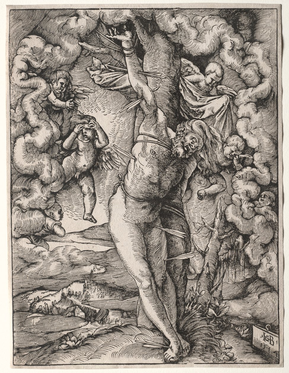 Büyük Aziz Sebastian, 1514. by Hans Baldung