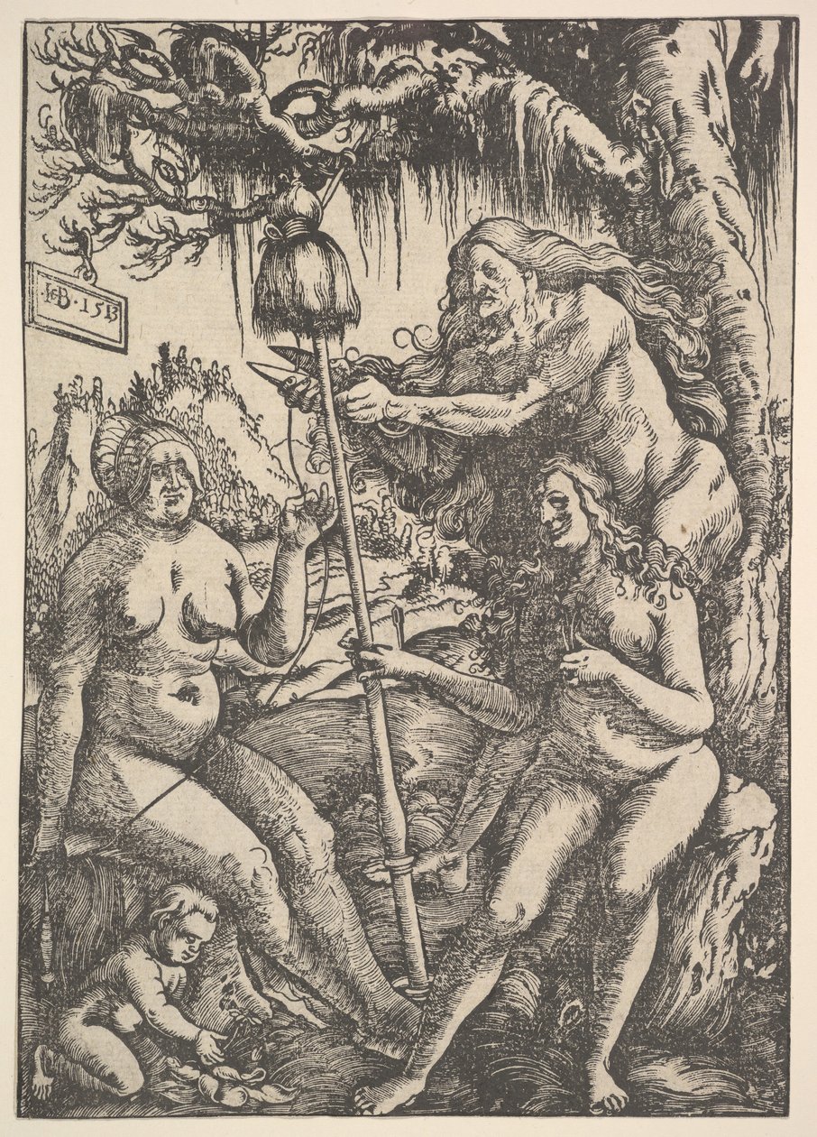 Üç Kader: Lachesis, Atropos ve Klotho, 1513. by Hans Baldung
