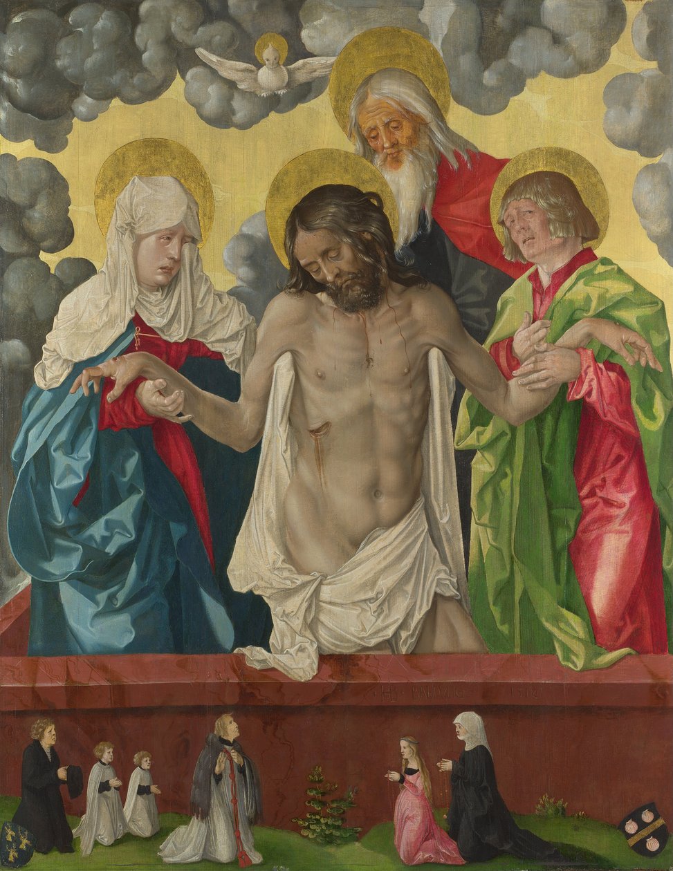 Trinity ve Mistik Pietà by Hans Baldung