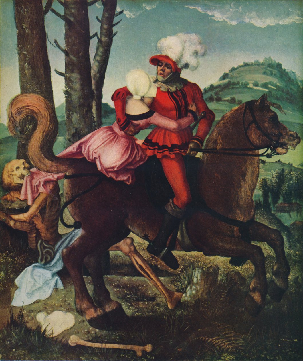 Şövalye, genç kız ve Ölüm, c1510, 1939 by Hans Baldung