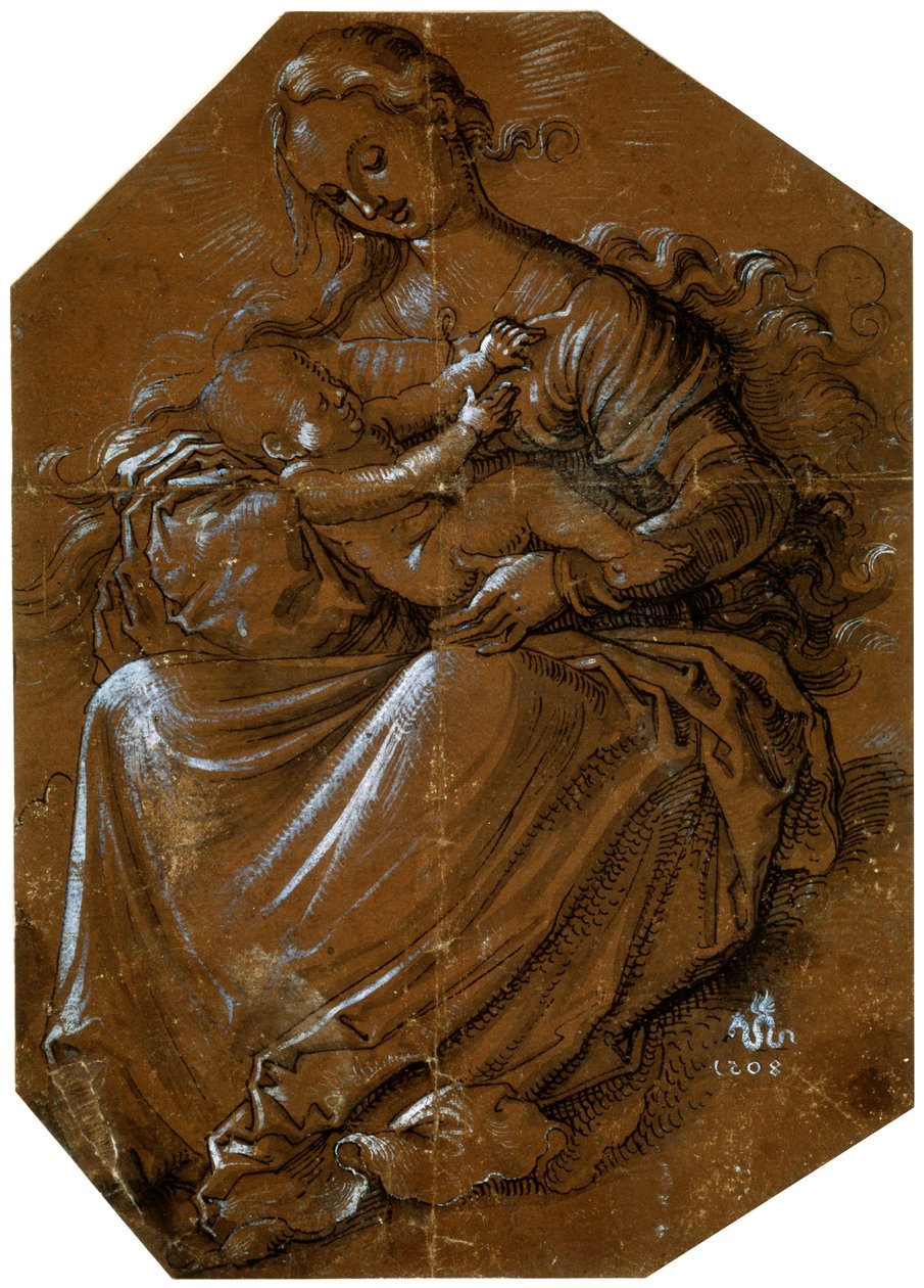 Bakire ve Çocuk, c1500-1545 by Hans Baldung