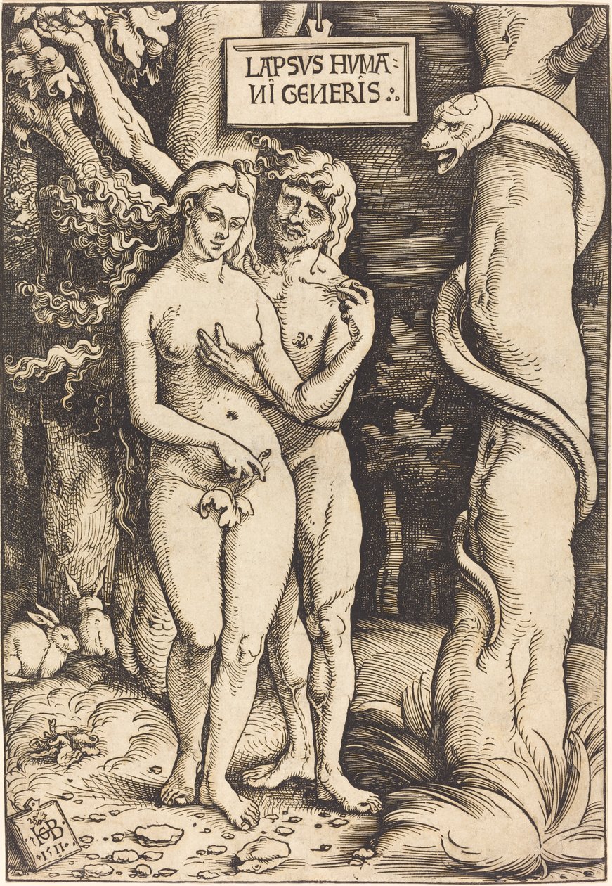 Adem ve Havva by Hans Baldung Grien