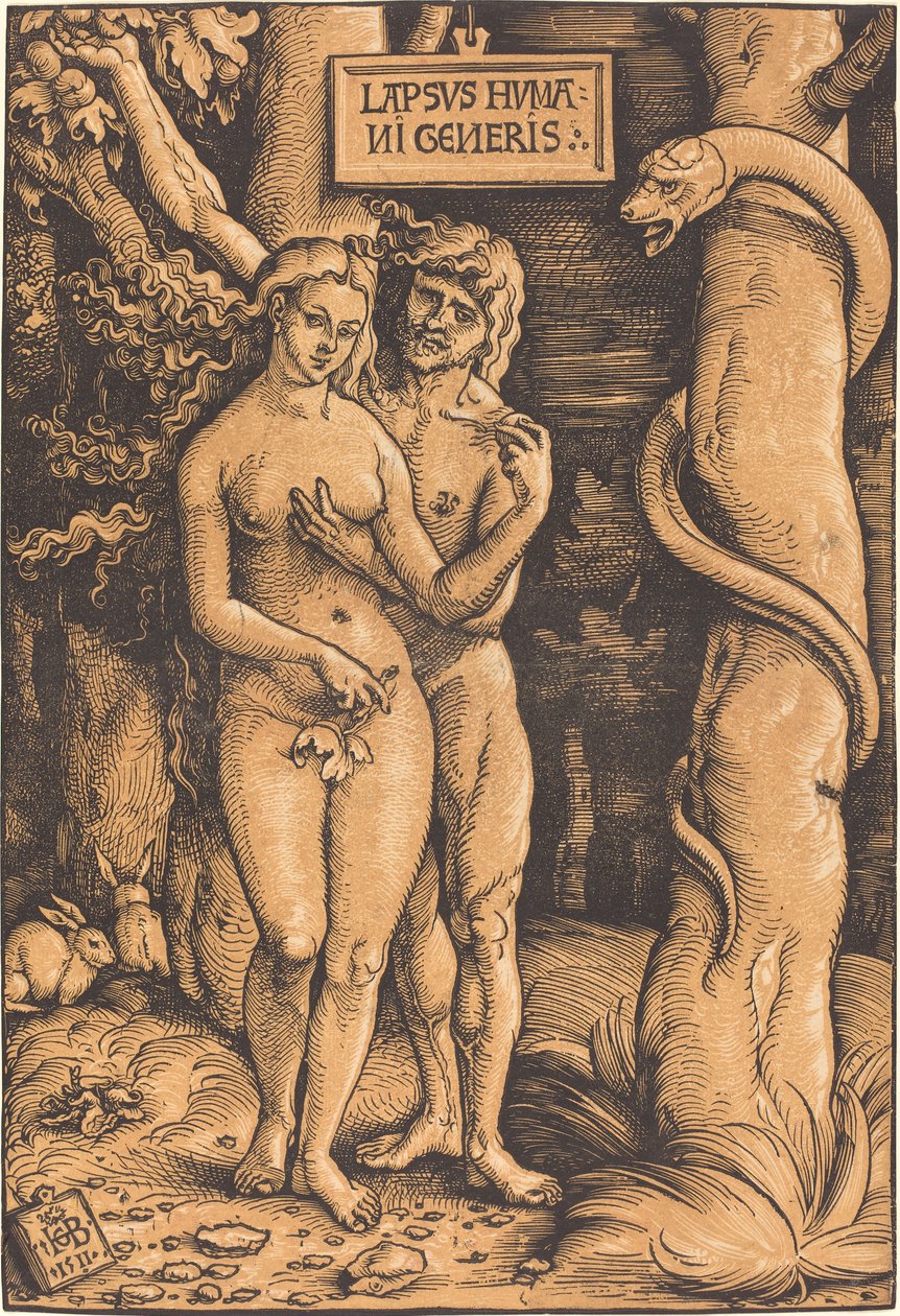 Adem ve Havva by Hans Baldung Grien