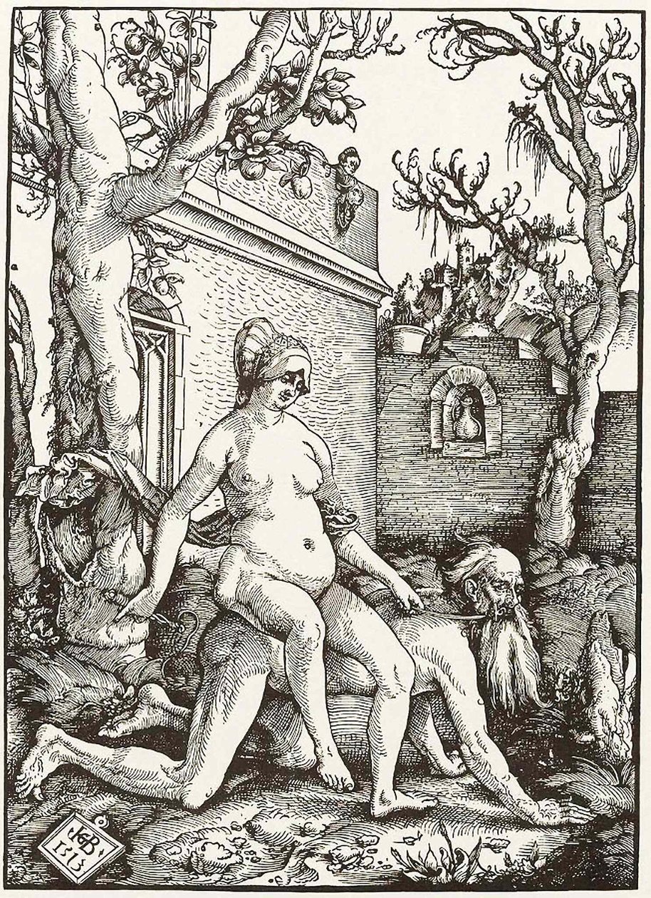 Aristotle ve Phyllis by Hans Baldung Grien