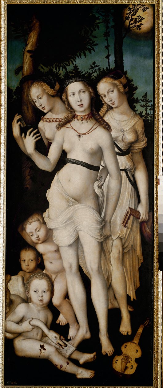 Uyum veya Üç Güzeller (tuval üzerine yağlı boya by Hans Baldung Grien