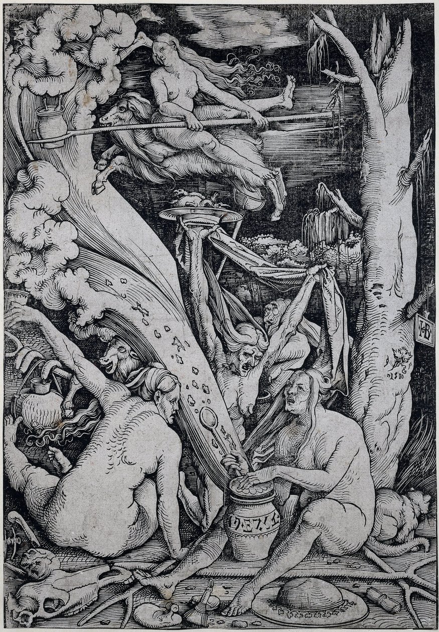 Cadılar, Cadıların Şabat Günü'nde bir araya gelir by Hans Baldung Grien