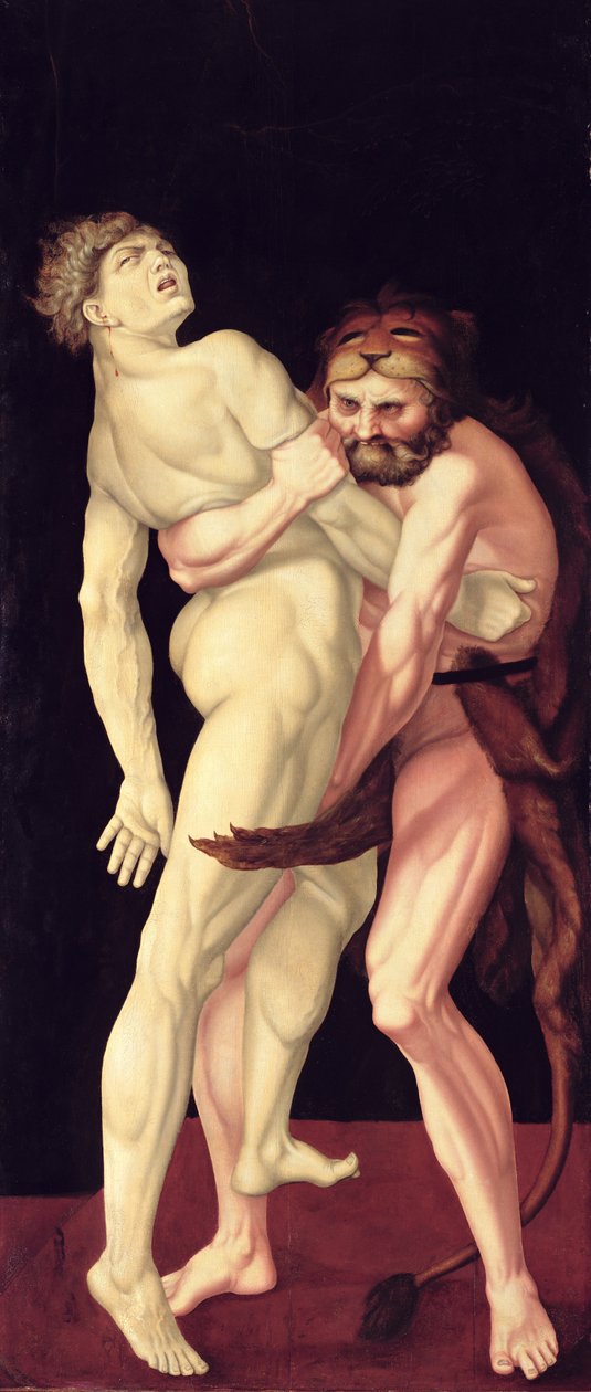 Herkül ve Anteus by Hans Baldung Grien