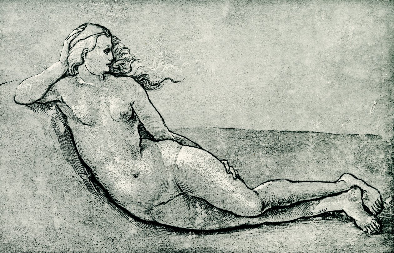 uzanmış su perisi by Hans Baldung Grien