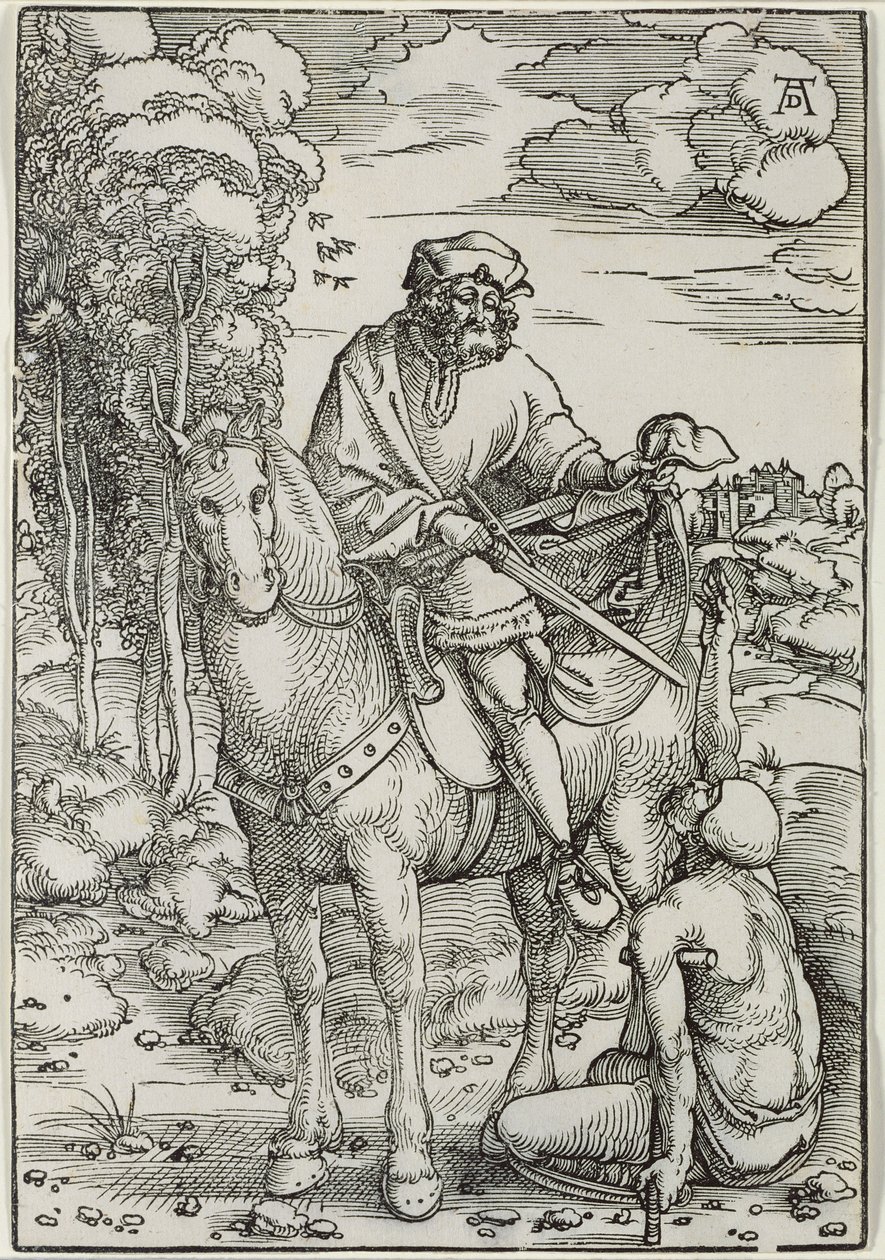 St. Martin Pelerinini Paylaşırken by Hans Baldung Grien
