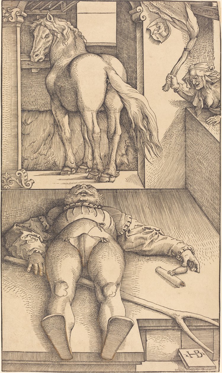 büyülenmiş damat by Hans Baldung Grien