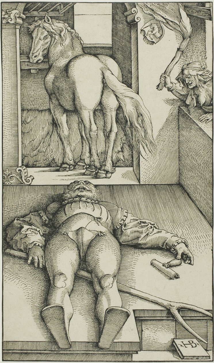 büyülenmiş damat by Hans Baldung Grien