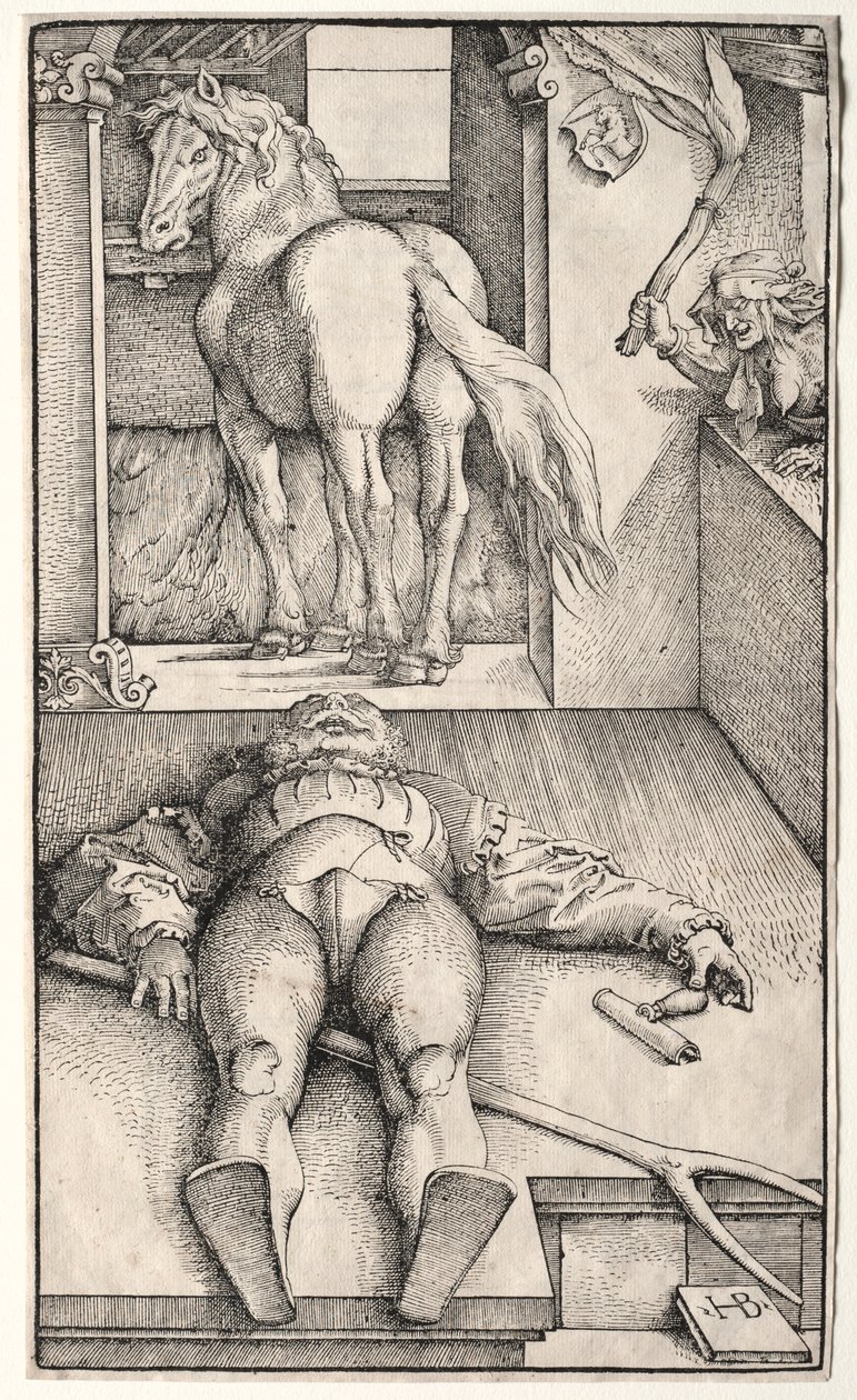 Büyülü Damat, 1544. by Hans Baldung Grien