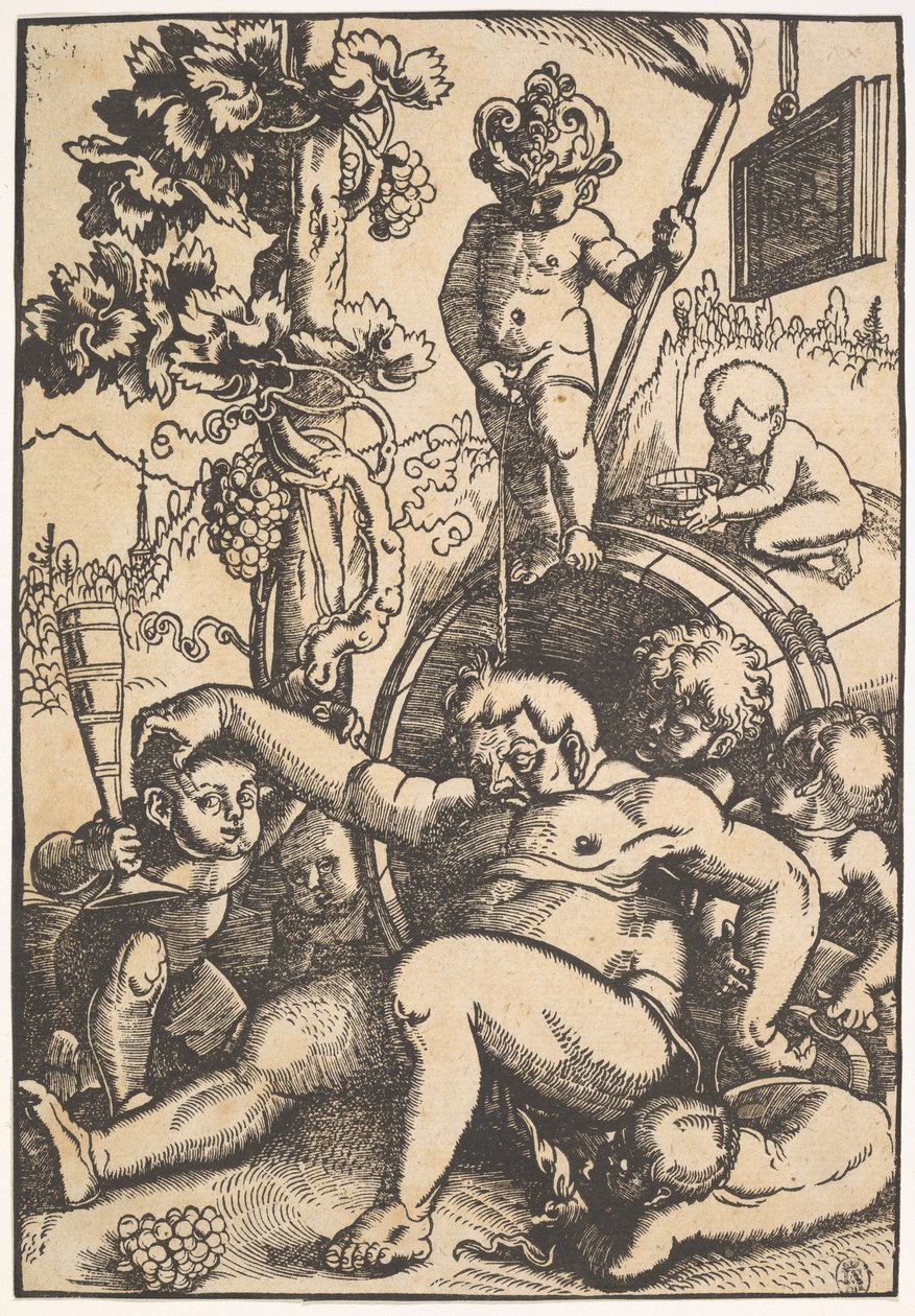 Sarhoş Bacchus, c.1520 by Hans Baldung Grien