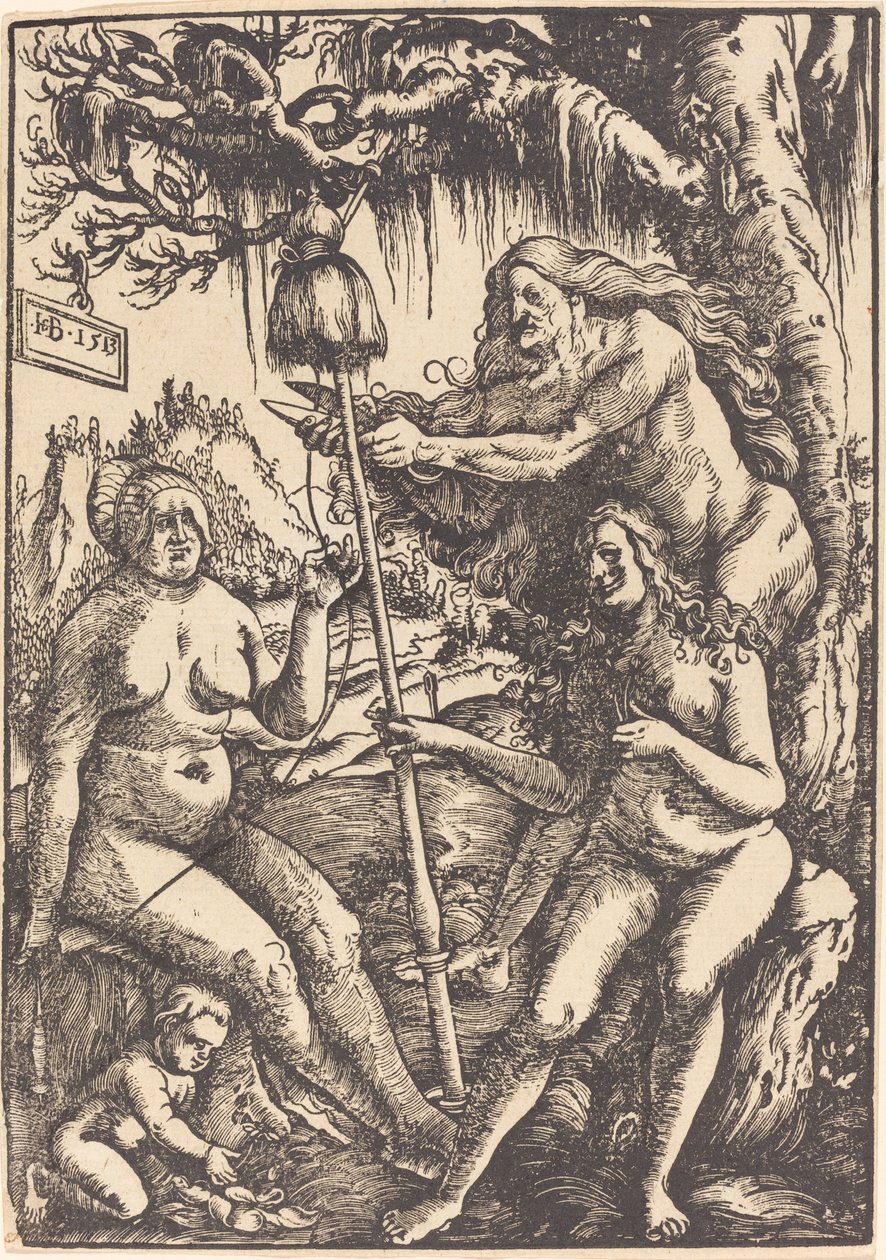Üç Kader: Lachesis, Atropos ve Clotho by Hans Baldung Grien