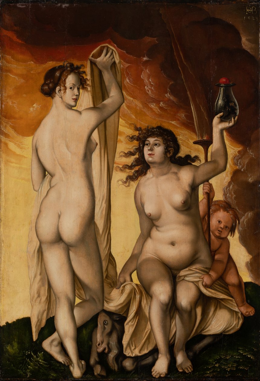 iki cadı by Hans Baldung Grien