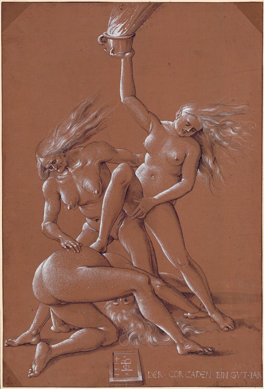 Üç Cadılarla Yeni Yıl Tebrikleri - Hans Baldung