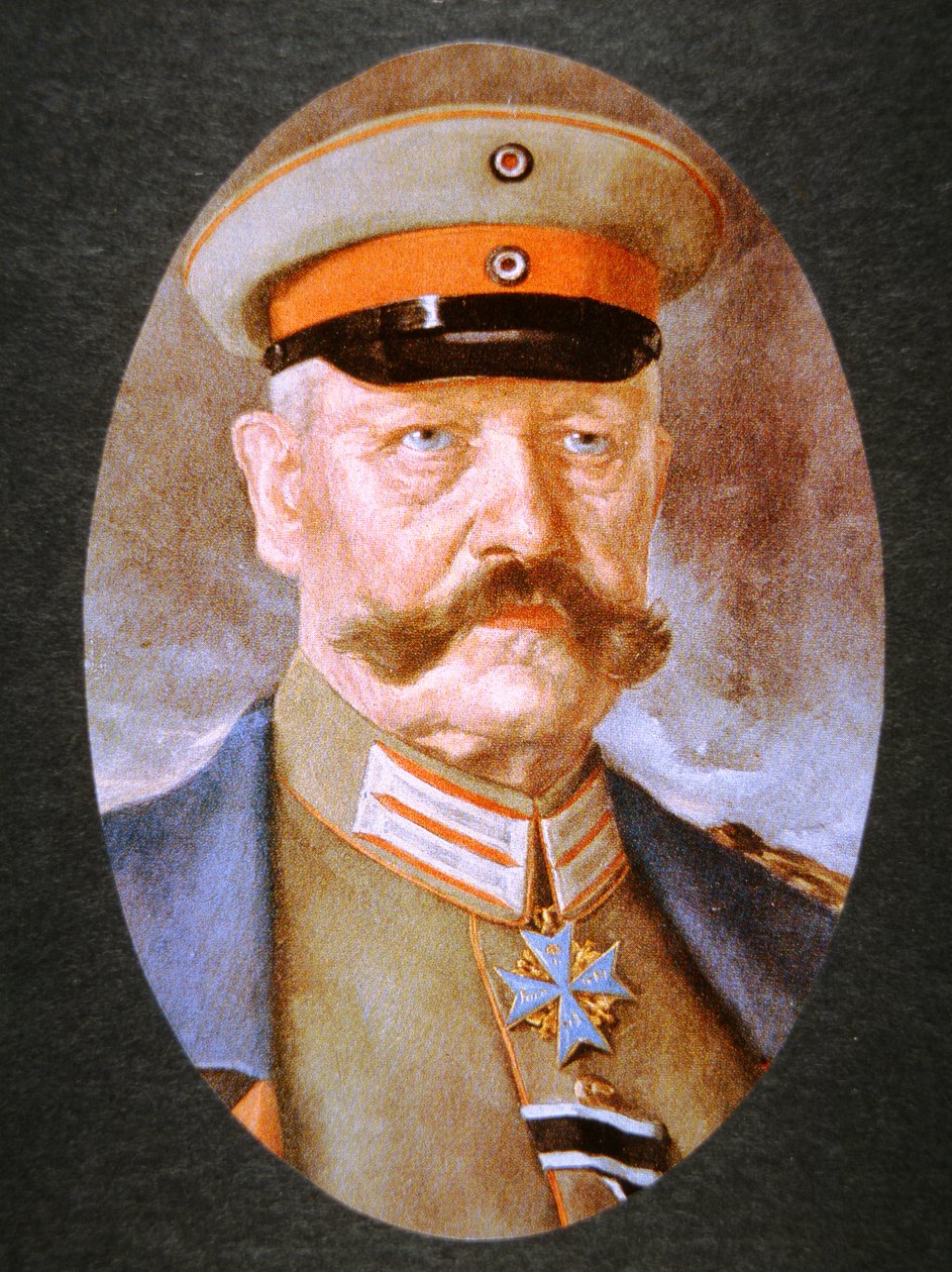 Alman Mareşal Paul von Hindenburg (renkli taş) by Hans Best