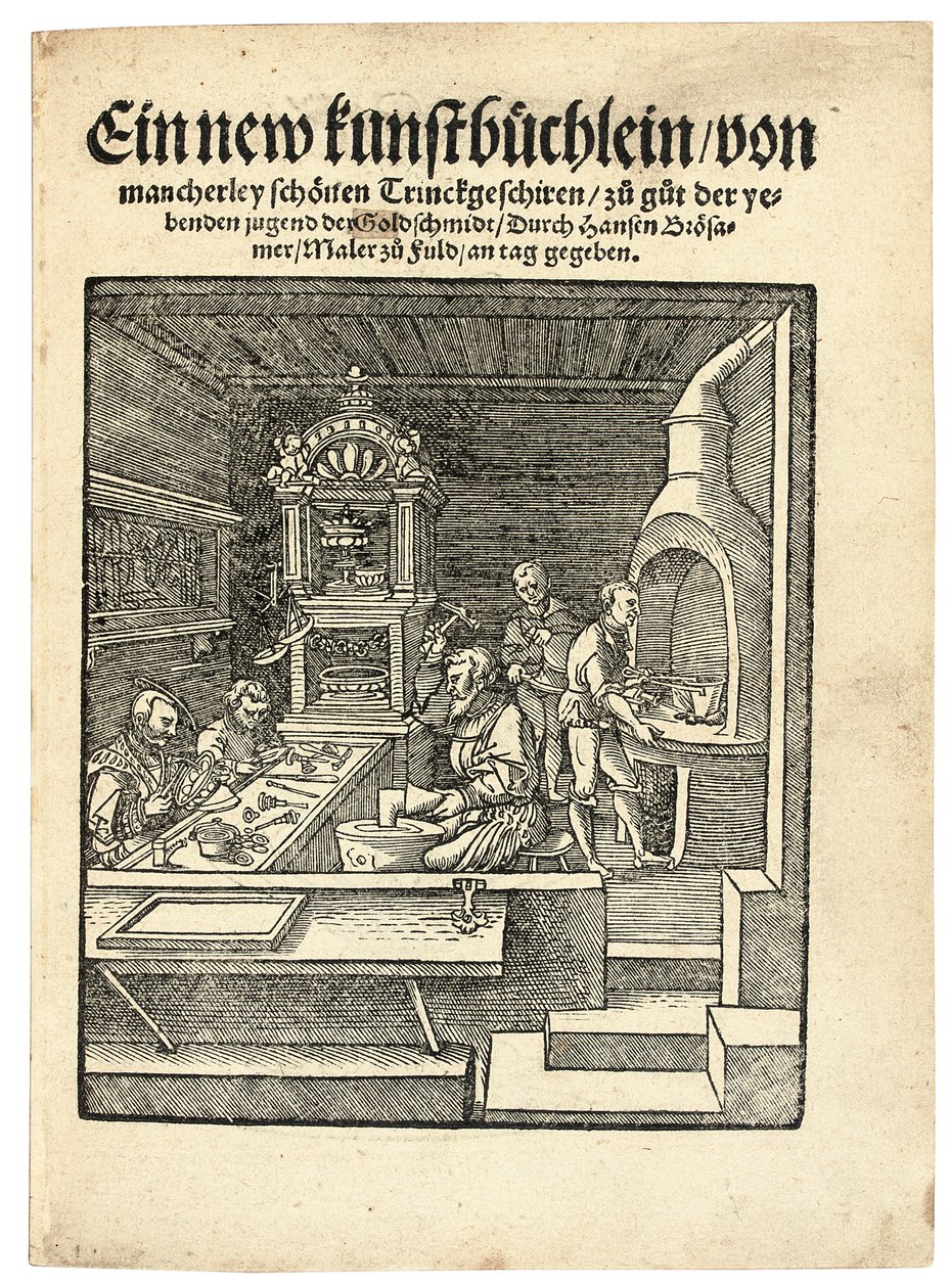 Bir Kuyumcu Atölyesi, 1538 dolayları by Hans Brosamer