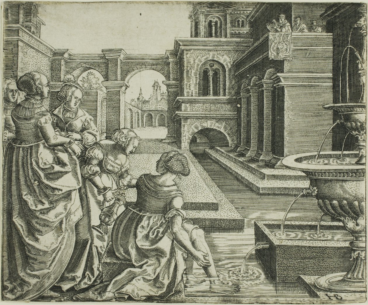 David ve Bathsheba by Hans Brosamer