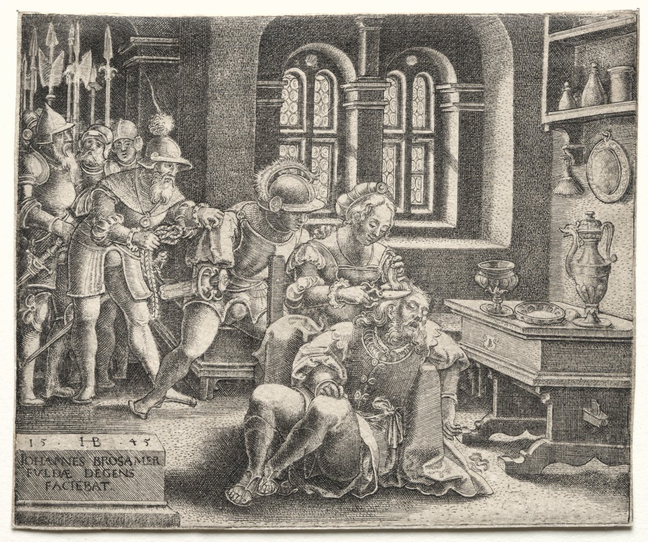 Samson ve Delilah by Hans Brosamer