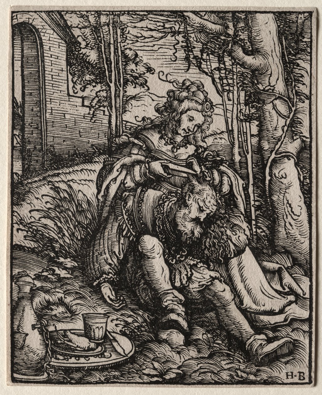 Samson ve Delilah by Hans Burgkmair