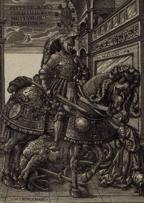 Aziz George ve Ejderha by Hans Burgkmair