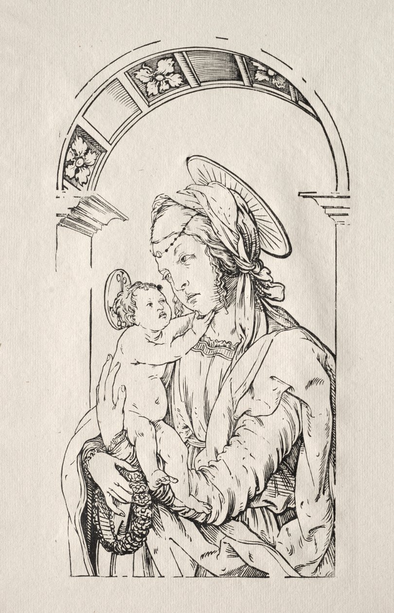 Kemerin Altında Çocuklu Bakire, 1508. by Hans Burgkmair